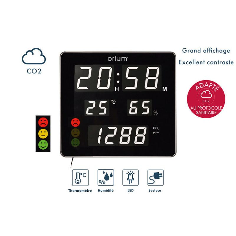 Horloge CO2 Quaelis 18 - Orlek Santé - 